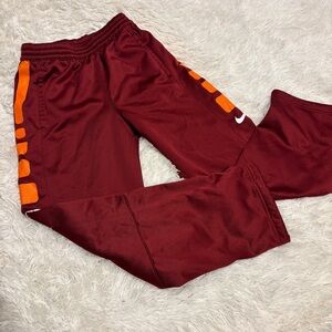 Nike burgandy youth Dri Fit Track Pants kids size large